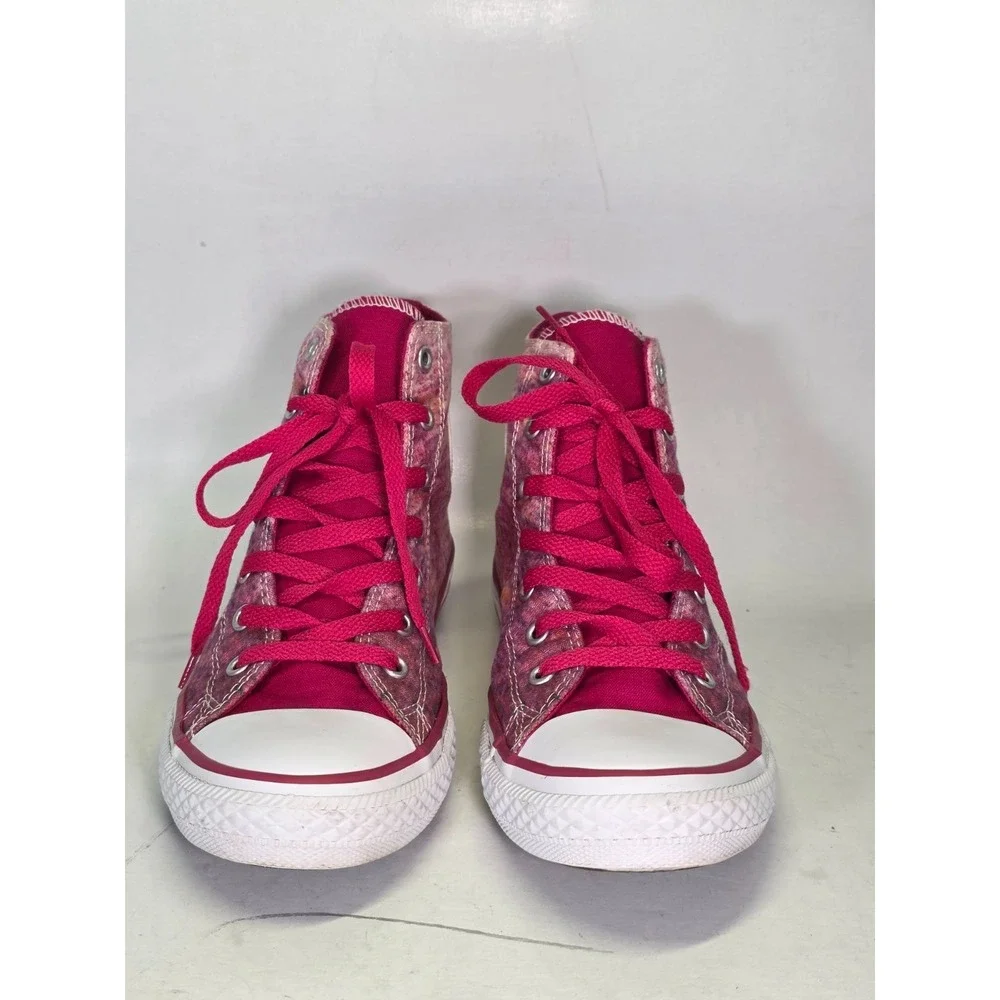 Converse Chuck Taylor All Star High Top Junior Sneakers Size 4.5 Pink Berry Shoe